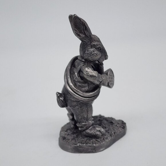 Michael Ricker Pewter Rabbit Figure Playing Wind Instrument 1997 #241/3060 VTG 3 - Picture 2 of 6